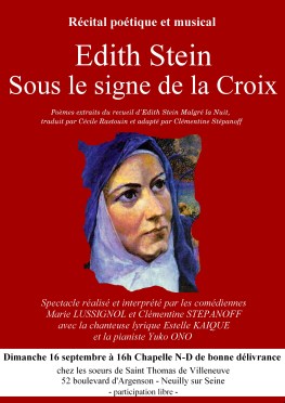16 sept affiche Edith Stein